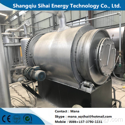 Waste tire to fuel recycling machine
